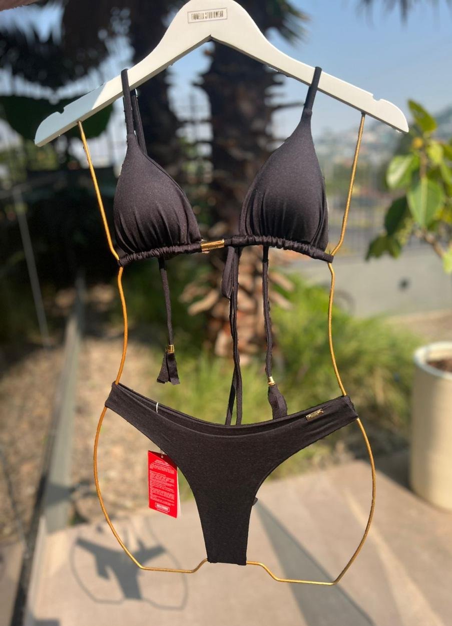 Biquini Mariah Glow Preto