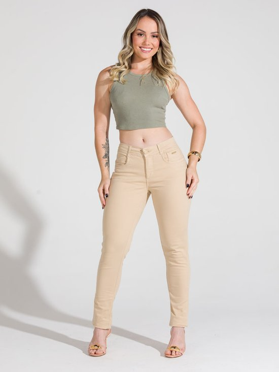 Calça Feminina Jeans Skinny Collors Modeladora