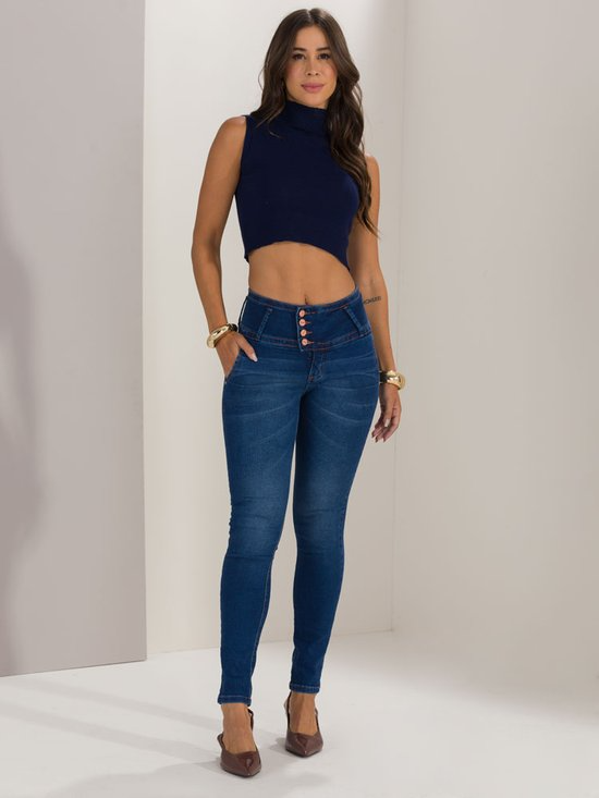 Calça Feminina Jeans Skinny Modeladora