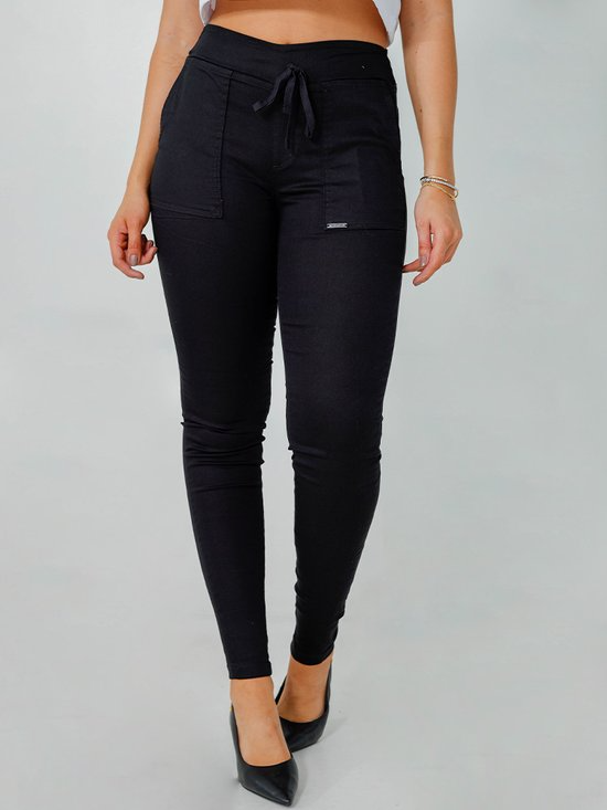 Calça Feminina Sarja Jogging Cós Elástico (Não Desbota)