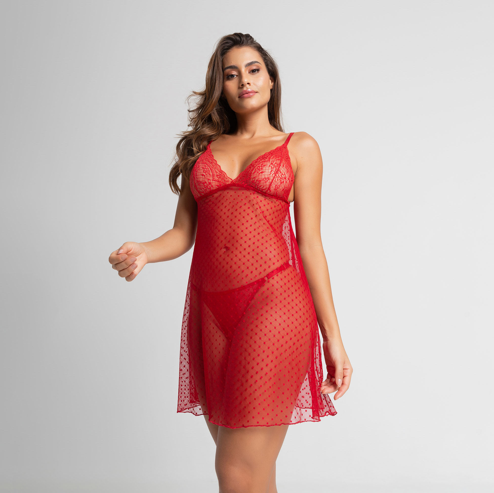 Camisola Mistério Sexy Poá For Love